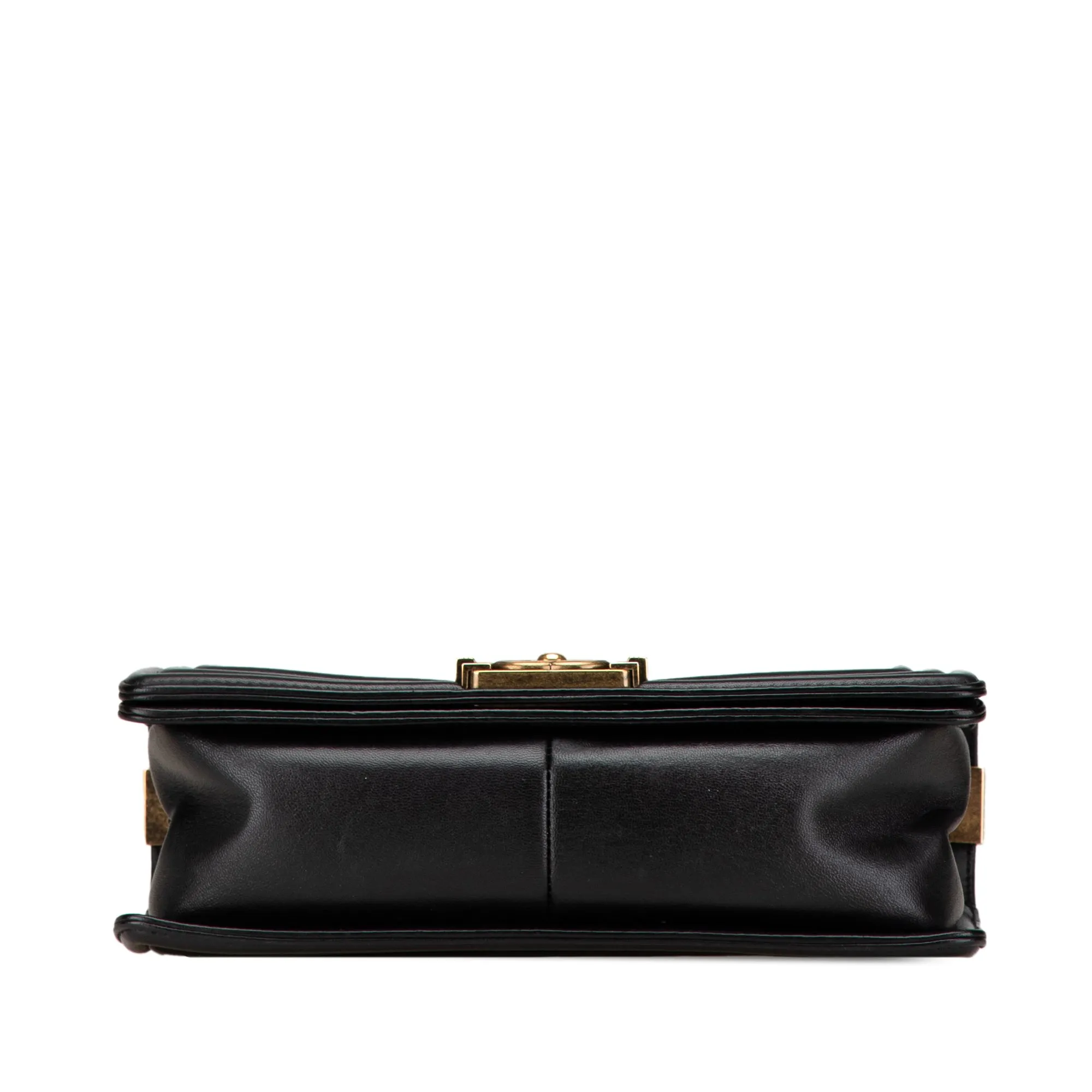 Black Chanel Medium Multicolor Lambskin Crest Boy Flap Crossbody Bag