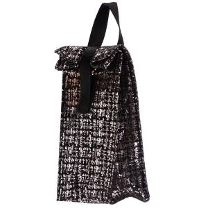 Black Silver Splatter Snack Bag