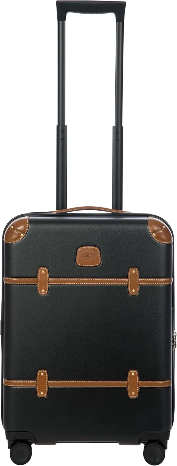 Bric's Bellagio Spinner Trunk - 21"- Luxury Bags for Women and Men - TSA Approved Luggage - Black