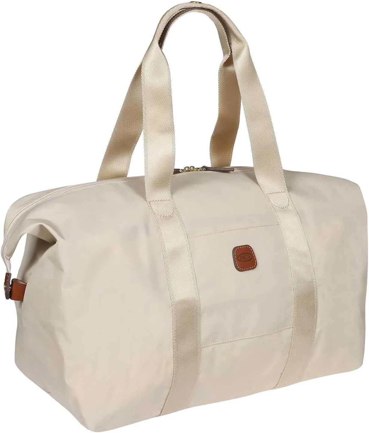 Bric's X-Bag/X-Travel 2.0 Folding Duffel Bag - 18" Carry On and Overnight Travel Bag - Beige