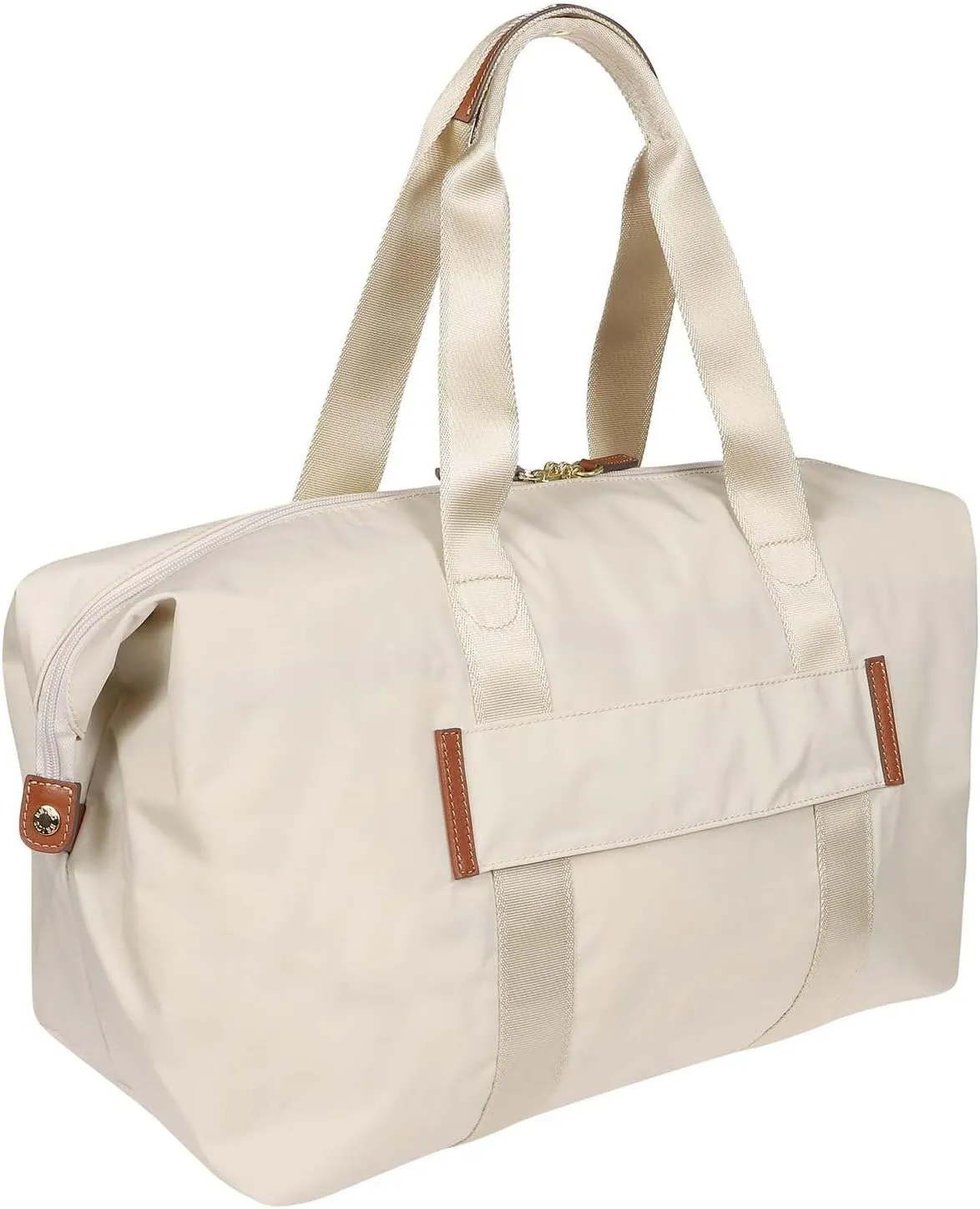 Bric's X-Bag/X-Travel 2.0 Folding Duffel Bag - 18" Carry On and Overnight Travel Bag - Beige