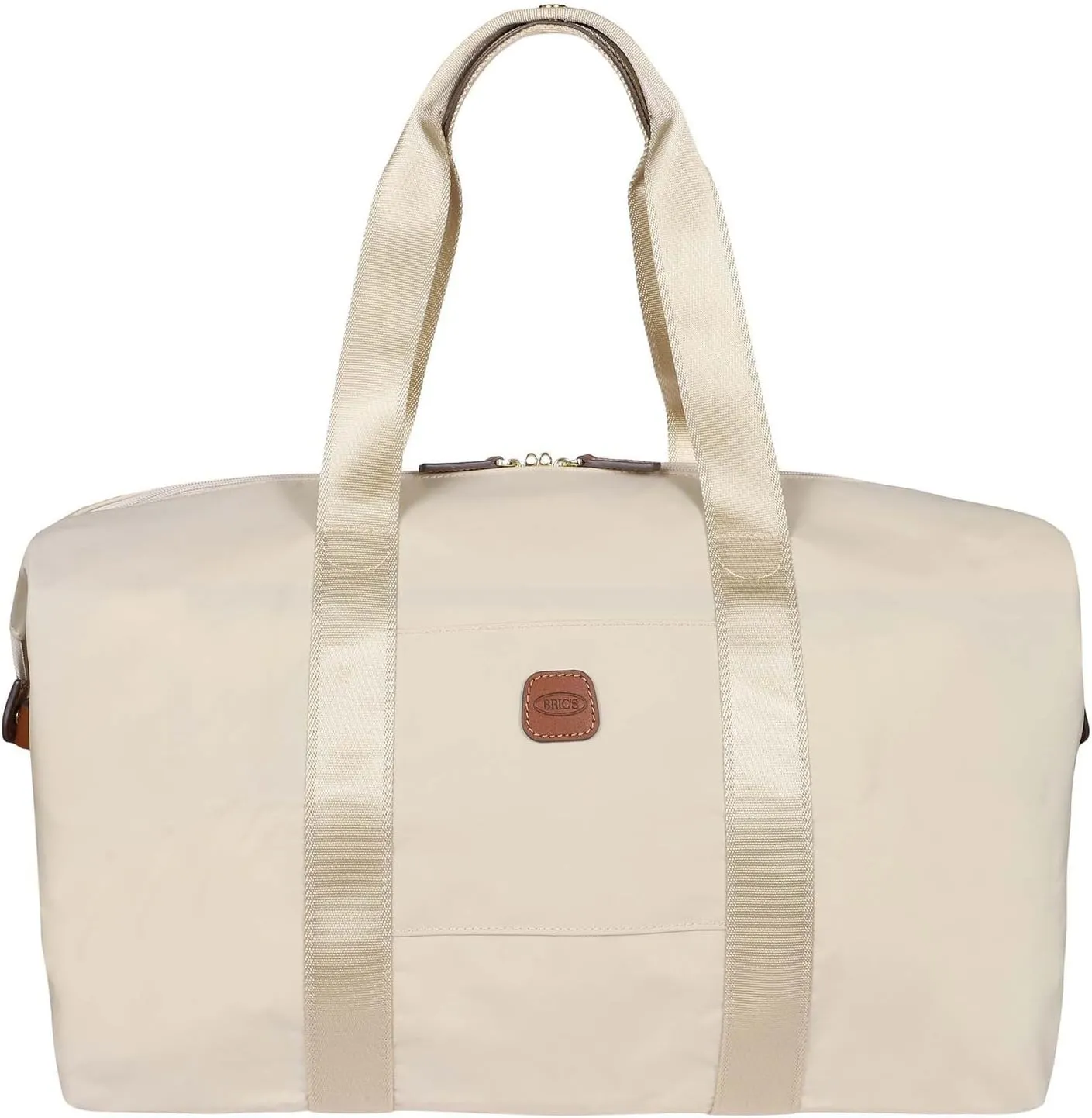 Bric's X-Bag/X-Travel 2.0 Folding Duffel Bag - 18" Carry On and Overnight Travel Bag - Beige