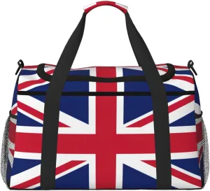 British flag print Carry on Bag Underseat Personal Item Bag Travel Duffel Bag Gym Carry On Sports Bag