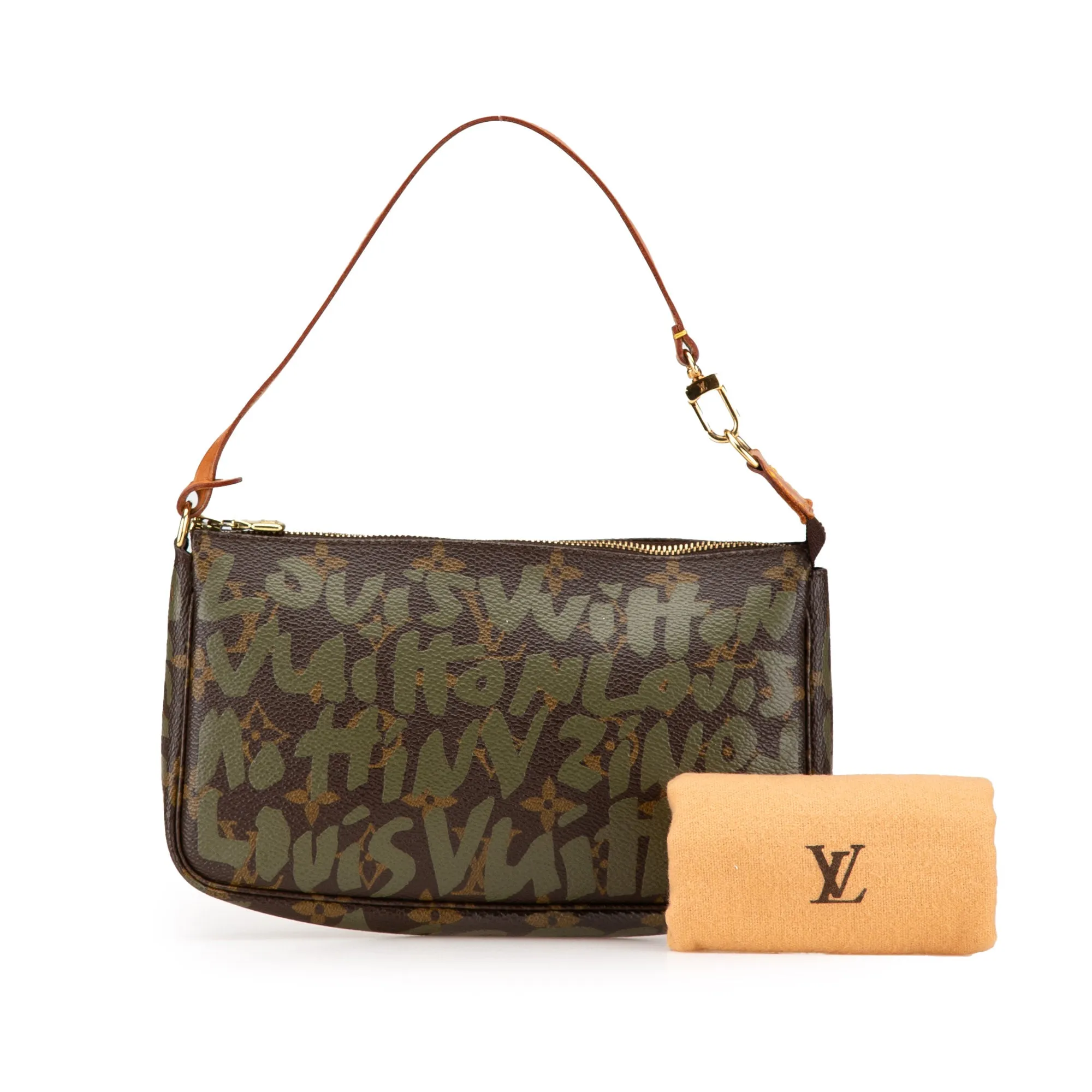 Brown Louis Vuitton Stephen Sprouse Monogram Graffiti Pochette Accessoires Shoulder Bag
