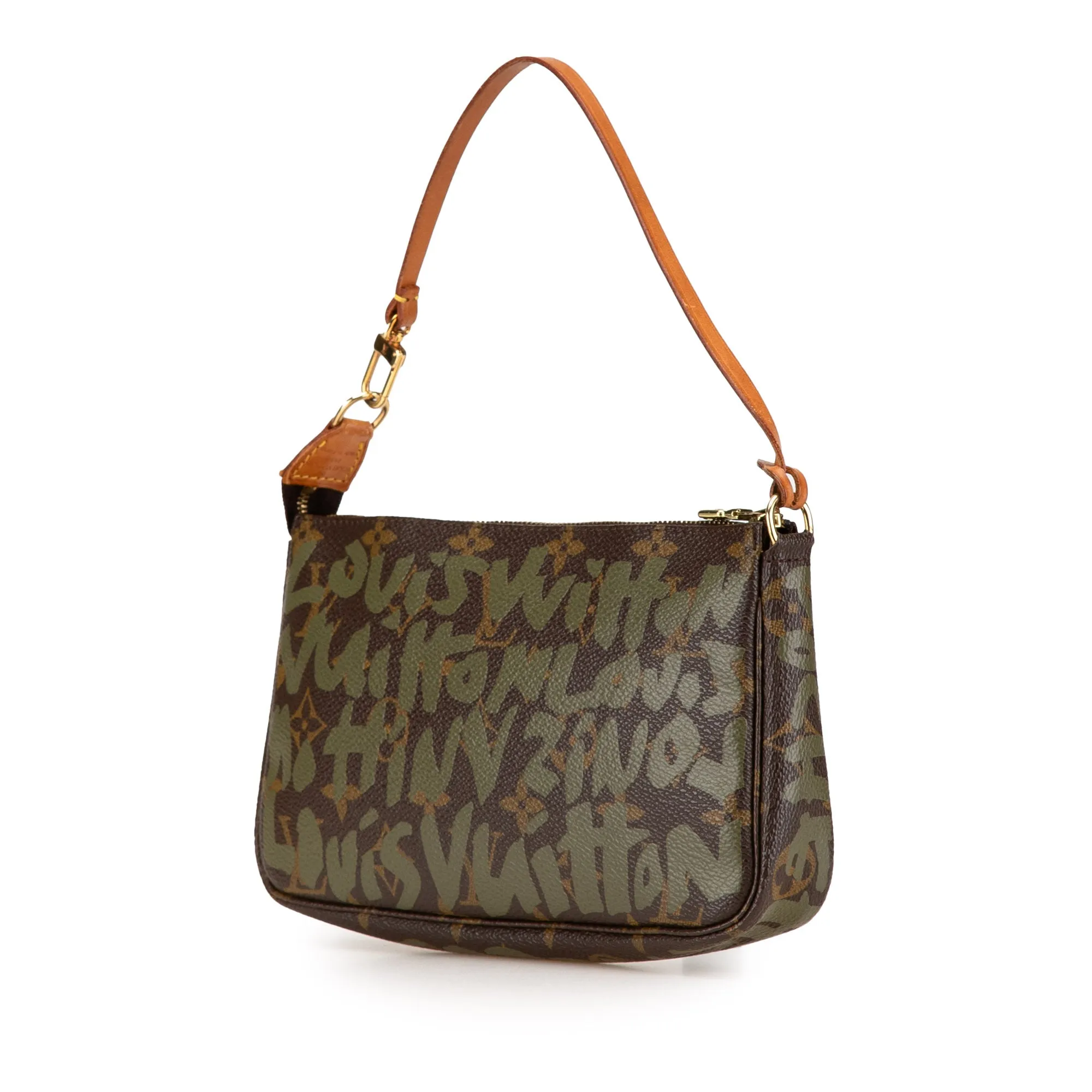 Brown Louis Vuitton Stephen Sprouse Monogram Graffiti Pochette Accessoires Shoulder Bag