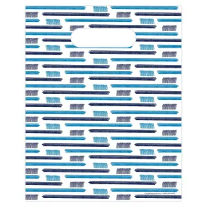 Brush Strokes Dental Giveaway Bags, 8" x 10", 100 Pack