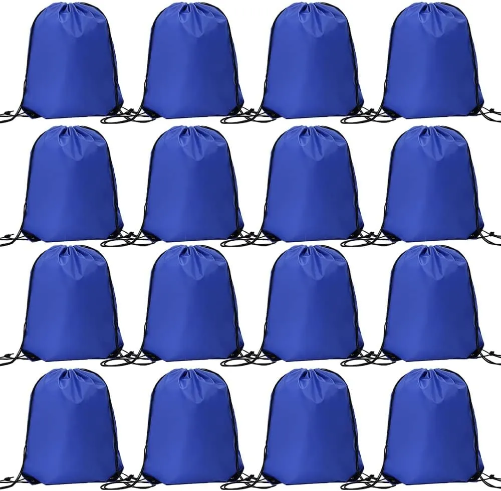 Bulk Drawstring Bags, Polyester Draw String Bags, Gym Sports Cinch Bag Drawstring Backpack for Women Men