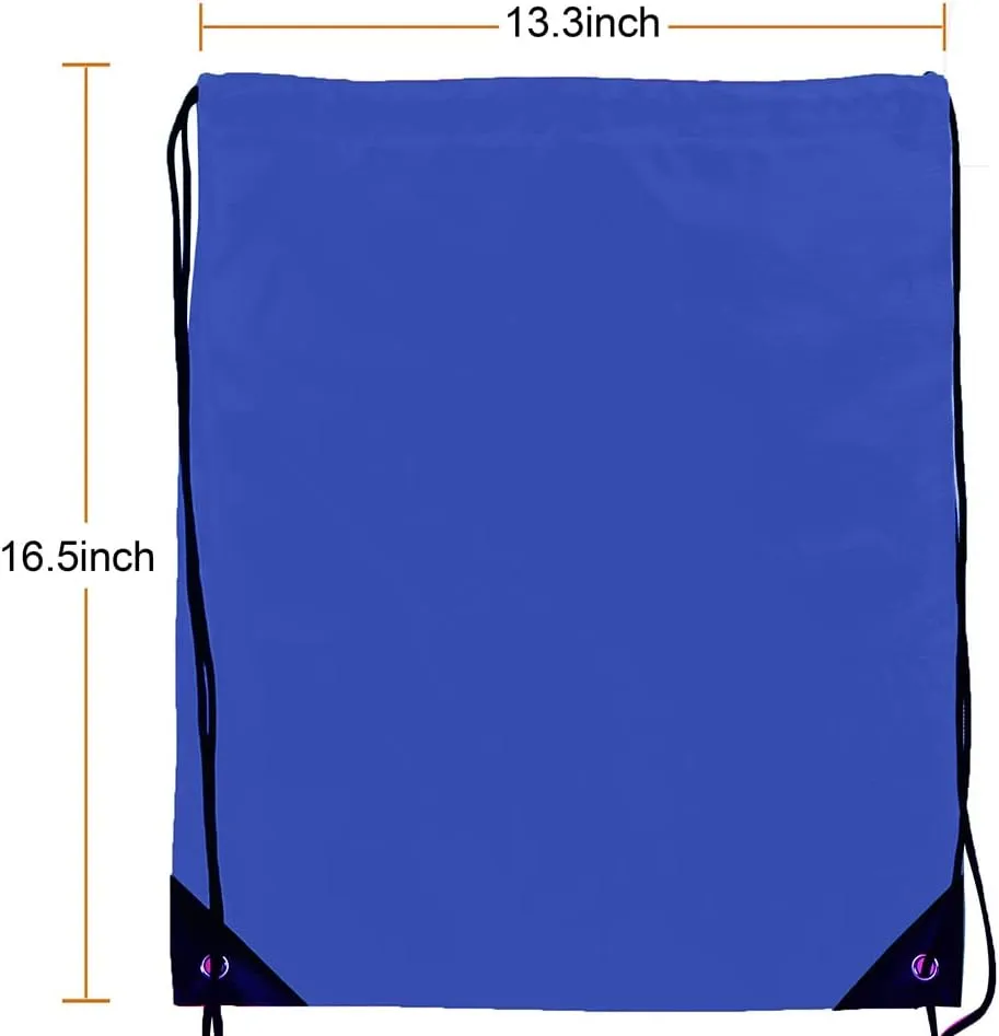 Bulk Drawstring Bags, Polyester Draw String Bags, Gym Sports Cinch Bag Drawstring Backpack for Women Men
