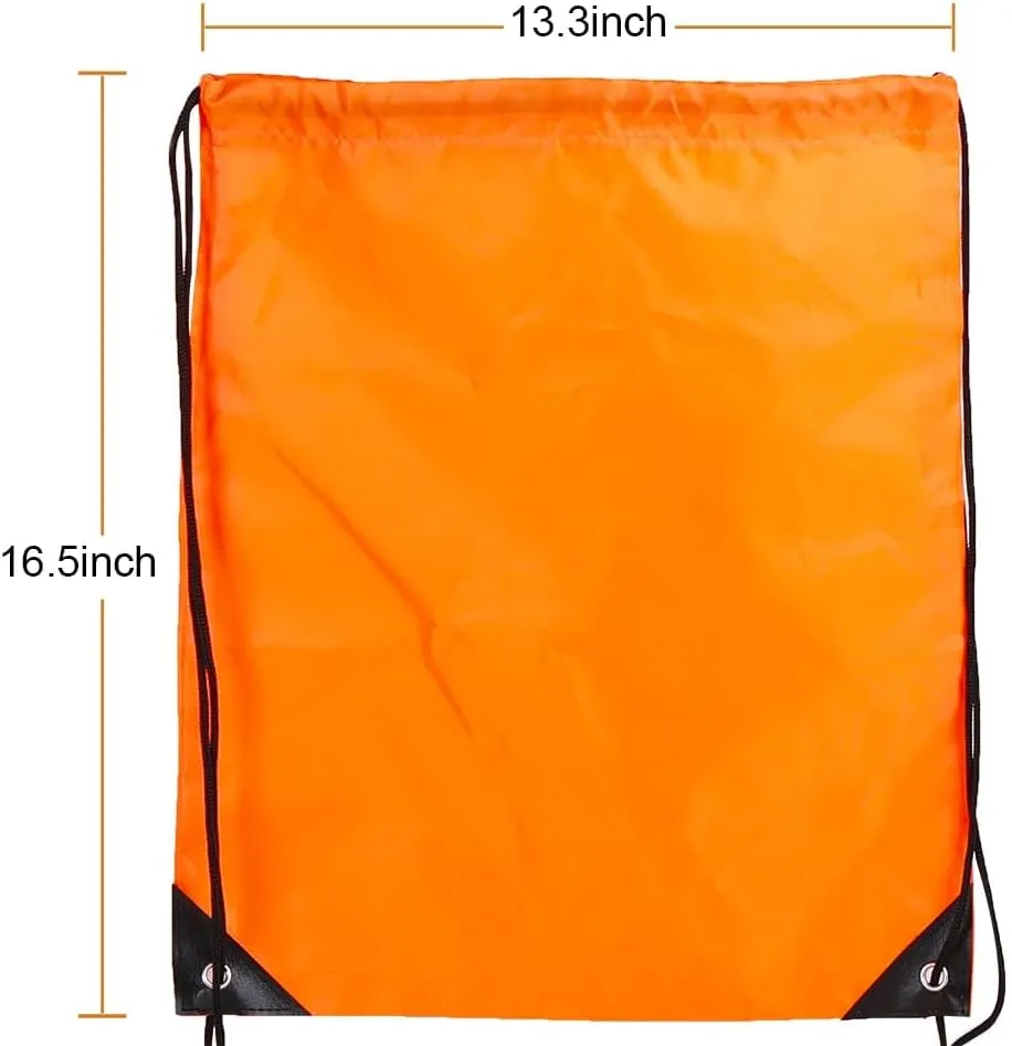 Bulk Drawstring Bags, Polyester Draw String Bags, Gym Sports Cinch Bag Drawstring Backpack for Women Men