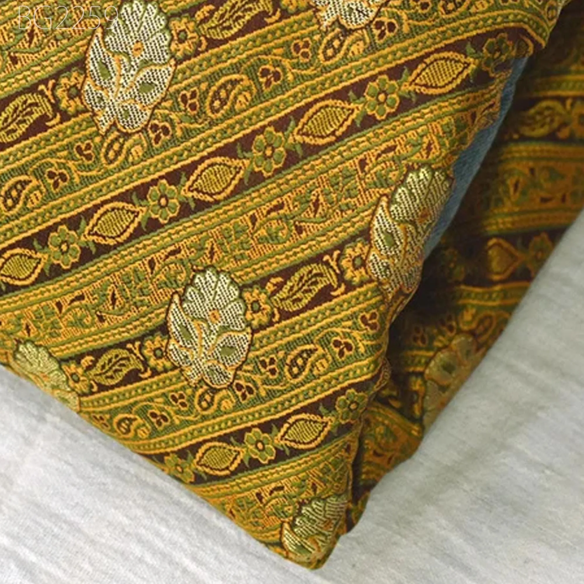 Burgundy Indian Jacquard Fabric By The Yard Brocade Bridal Wedding Dresses Material DIY Crafting Sewing Costumes Silk Curtains Duvet Covers