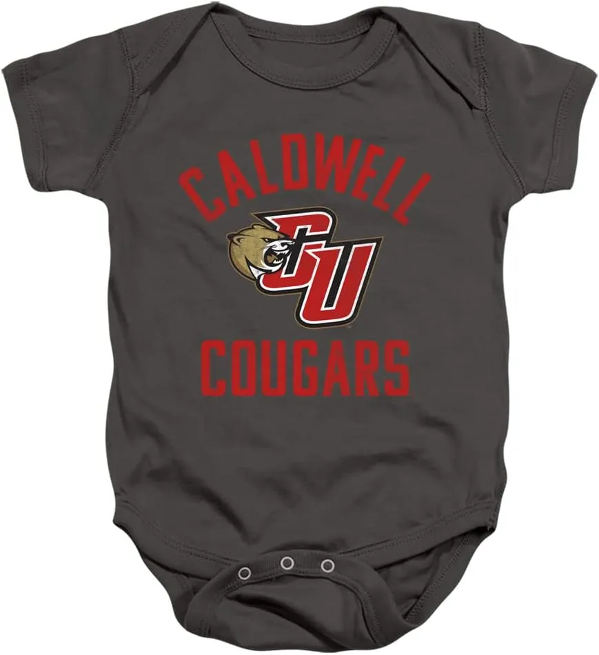 Caldwell University Official Cougars Logo Unisex Infant Snap Suit for Baby