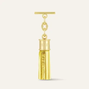 Capsule Tassel Mini | Metallic Gold with Gold hardware