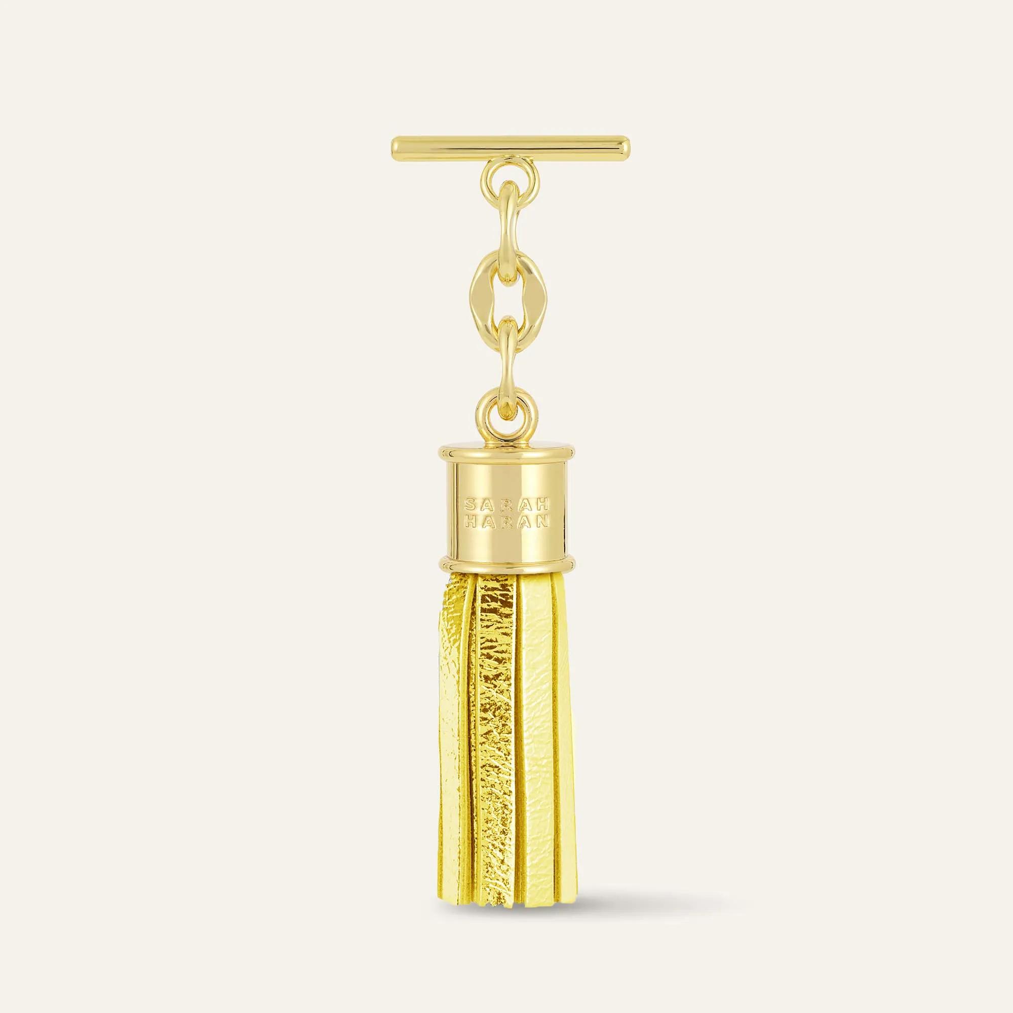 Capsule Tassel Mini | Metallic Gold with Gold hardware