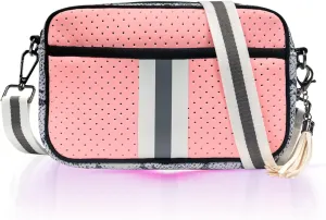 CELELA Small Crossbody Bags for Women Neoprene Bag Waterproof Messenger Bag Purses with Guitar Strap Tassel
