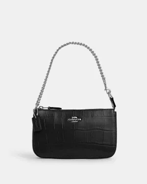 Coach Nolita 19 Embossed Crocodile-Silver-Black