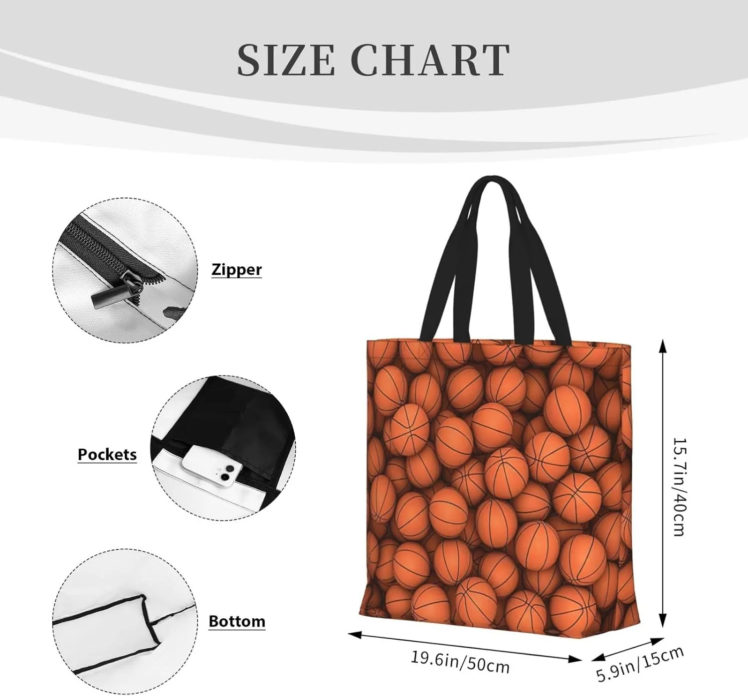 Colored Jellyfish Print Fashion Tote Bag,Travel Handbag For Women, Hobo Bags, Work Shoulder Bags Crossbody Bag