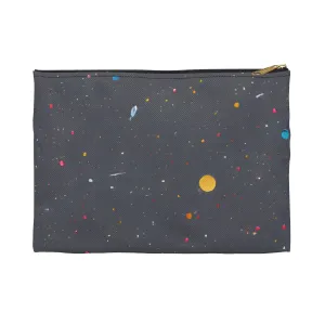 Colorful Space Splatter Zipper Pouch - Out of This World Storage!