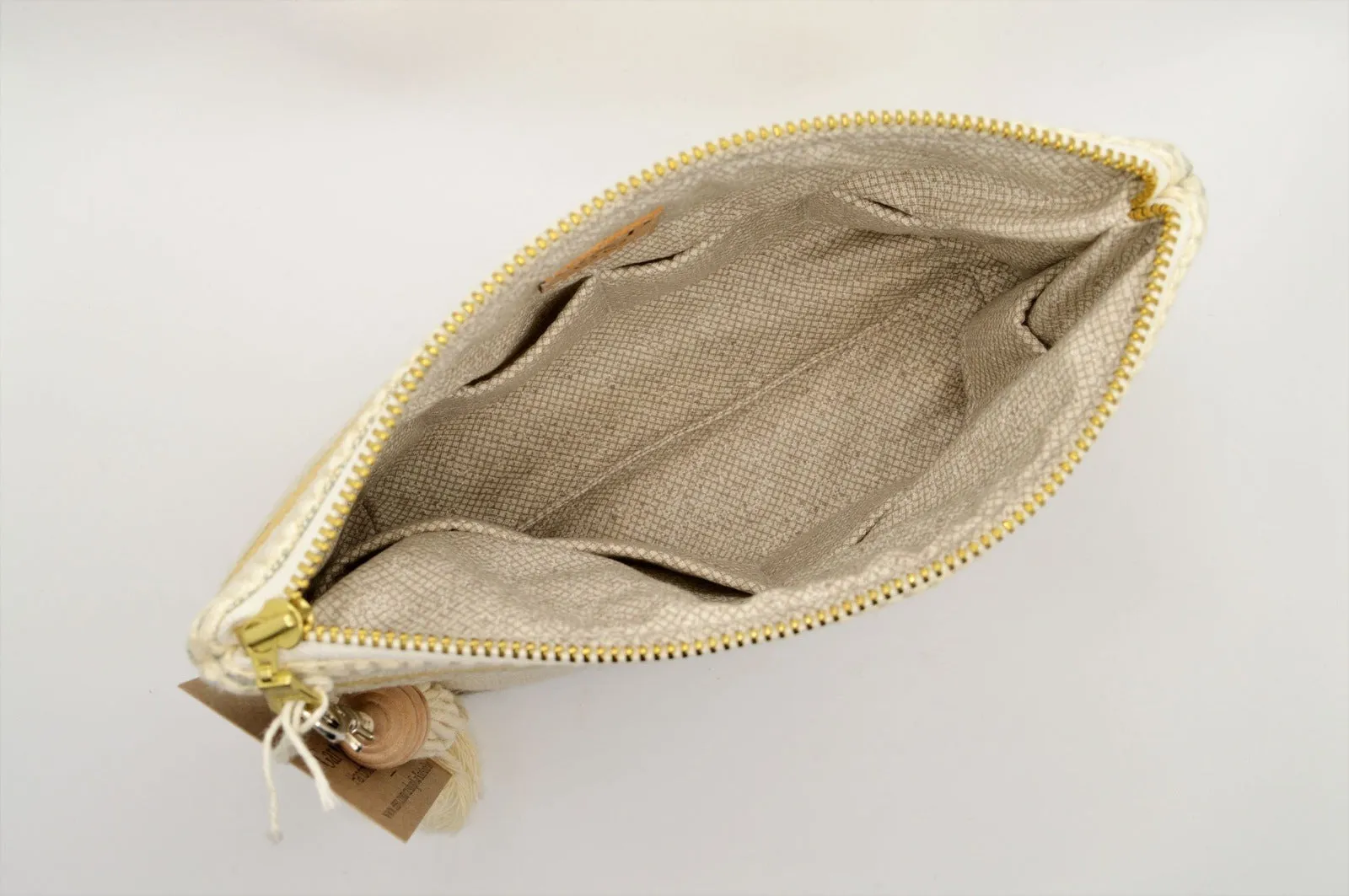 Cosmetic Bag with Pockets - Stripes