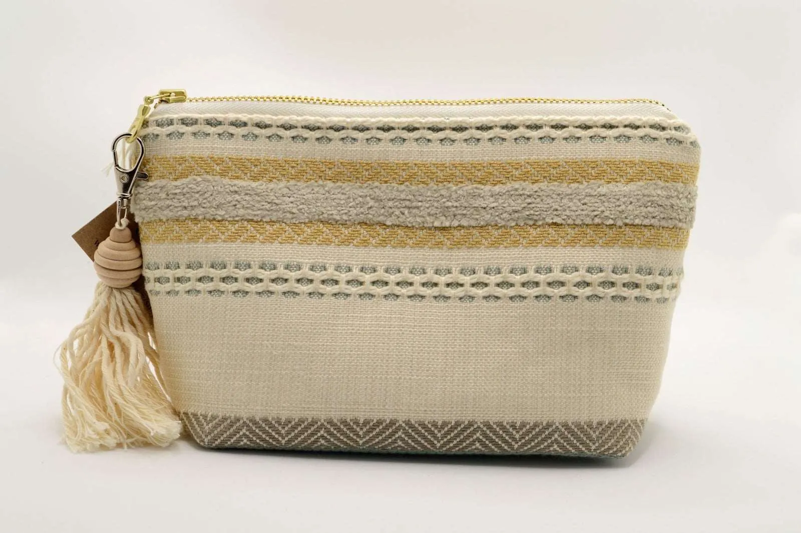 Cosmetic Bag with Pockets - Stripes