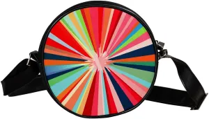 Crossbody Bags for Women,Crossbody Bag Men,Small Sling Bag,Colorful Stripes Rainbow Swirls,Crossbody Purse