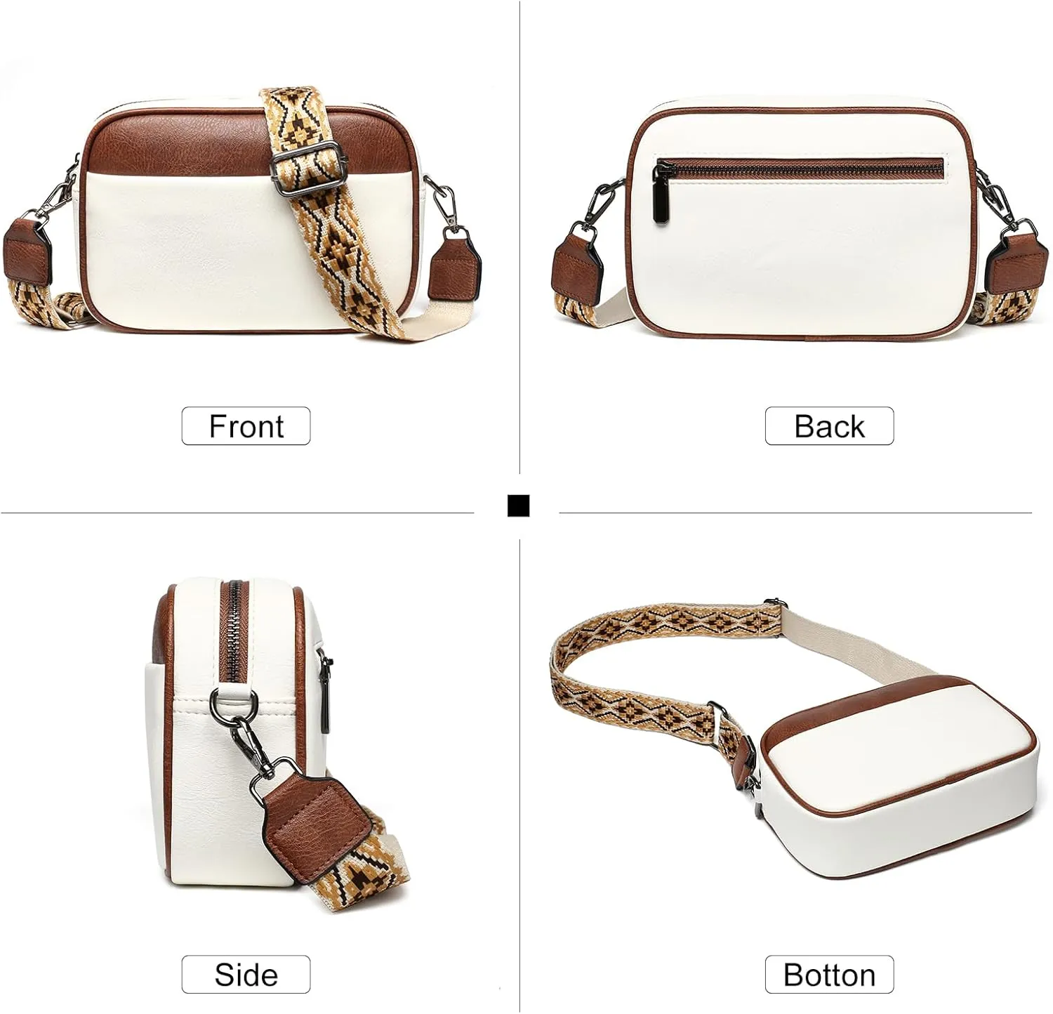 Crossbody Bags for Women,Trendy Vegan Leather Crossbody Purse Shoulder Handbags with RFID Card Slots & Tassel