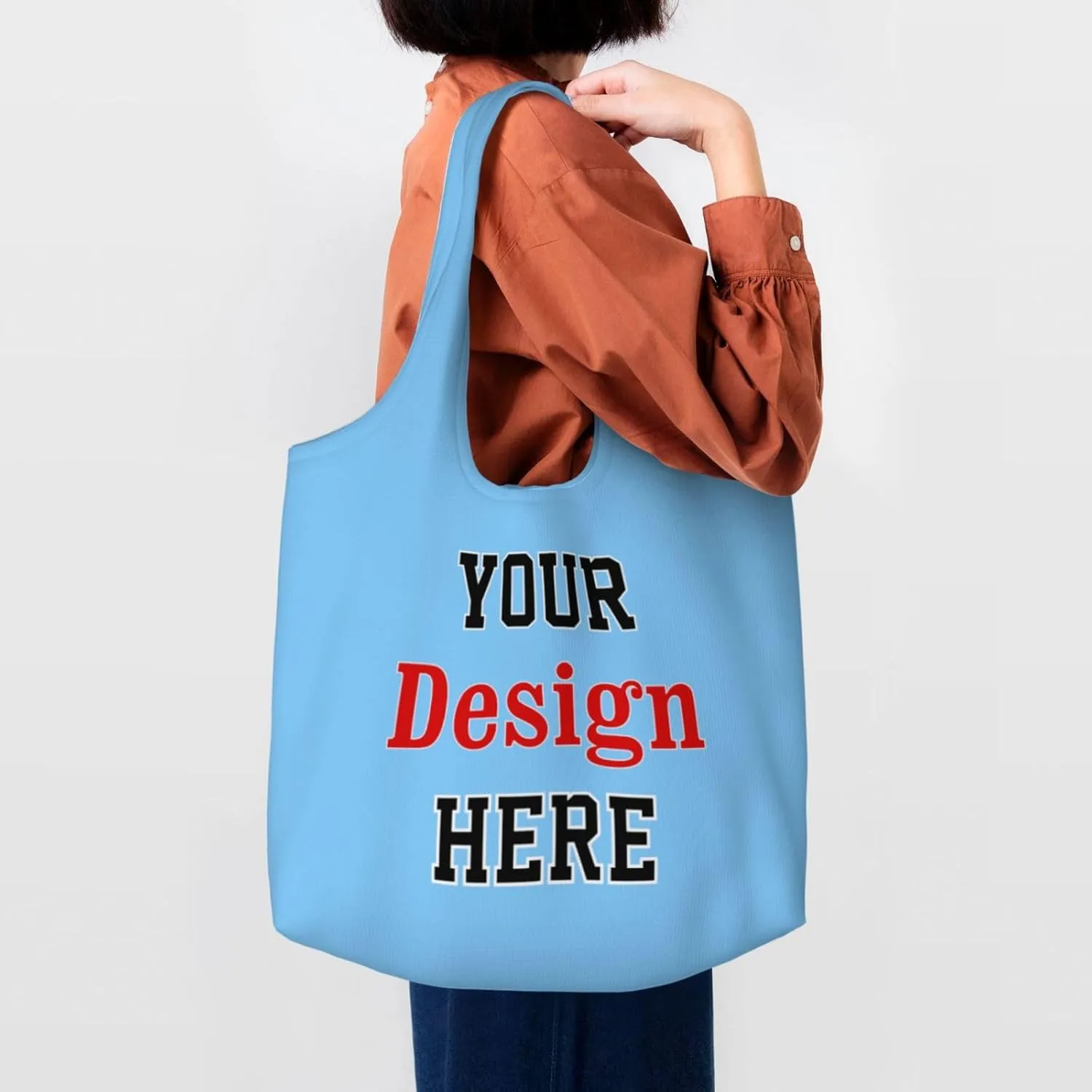 Custom Canvas Tote Bag Personalized Tote Bag For Women Men Custom Bags With Your Logo Image Text Name Customized Gifts