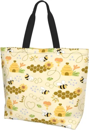 Cute Cartoon Rat Tote Bag Shopping Bag Portable Handbags Tote Shoulder Bucket Bags for Women