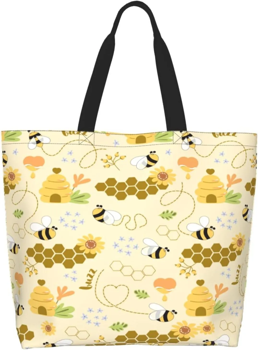 Cute Cartoon Rat Tote Bag Shopping Bag Portable Handbags Tote Shoulder Bucket Bags for Women