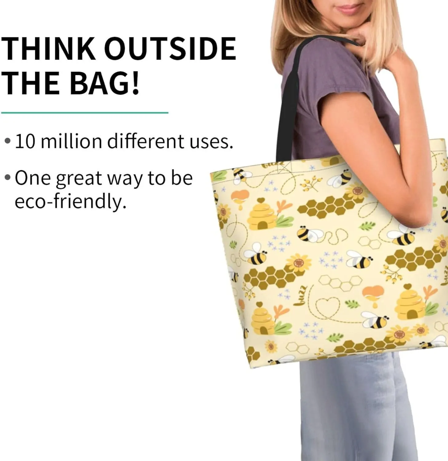 Cute Cartoon Rat Tote Bag Shopping Bag Portable Handbags Tote Shoulder Bucket Bags for Women