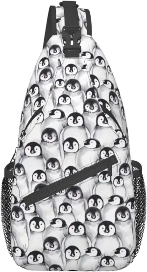 Cute Nurse Print Crossbody Sling Backpack For Women Men,Sling Bag Travel Hiking Chest Bag Daypack