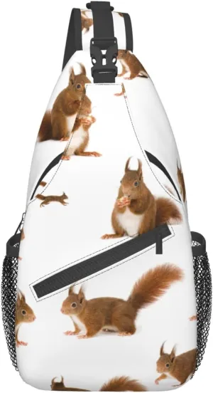 Cute Nurse Print Crossbody Sling Backpack For Women Men,Sling Bag Travel Hiking Chest Bag Daypack
