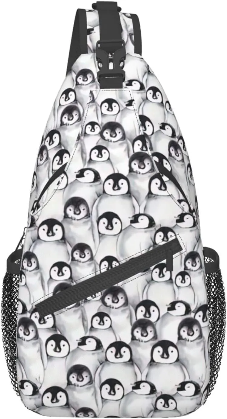 Cute Nurse Print Crossbody Sling Backpack For Women Men,Sling Bag Travel Hiking Chest Bag Daypack