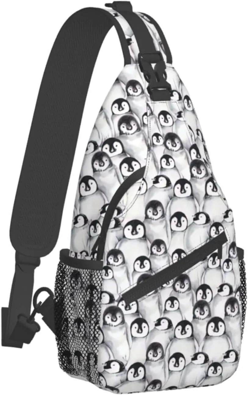 Cute Nurse Print Crossbody Sling Backpack For Women Men,Sling Bag Travel Hiking Chest Bag Daypack