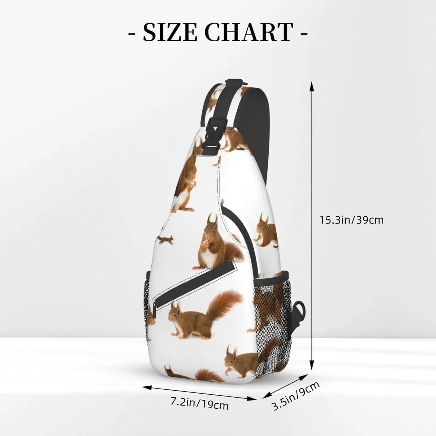 Cute Nurse Print Crossbody Sling Backpack For Women Men,Sling Bag Travel Hiking Chest Bag Daypack