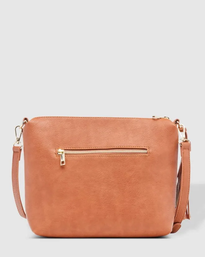 Daisy Crossbody Bag (Tan Stripe)