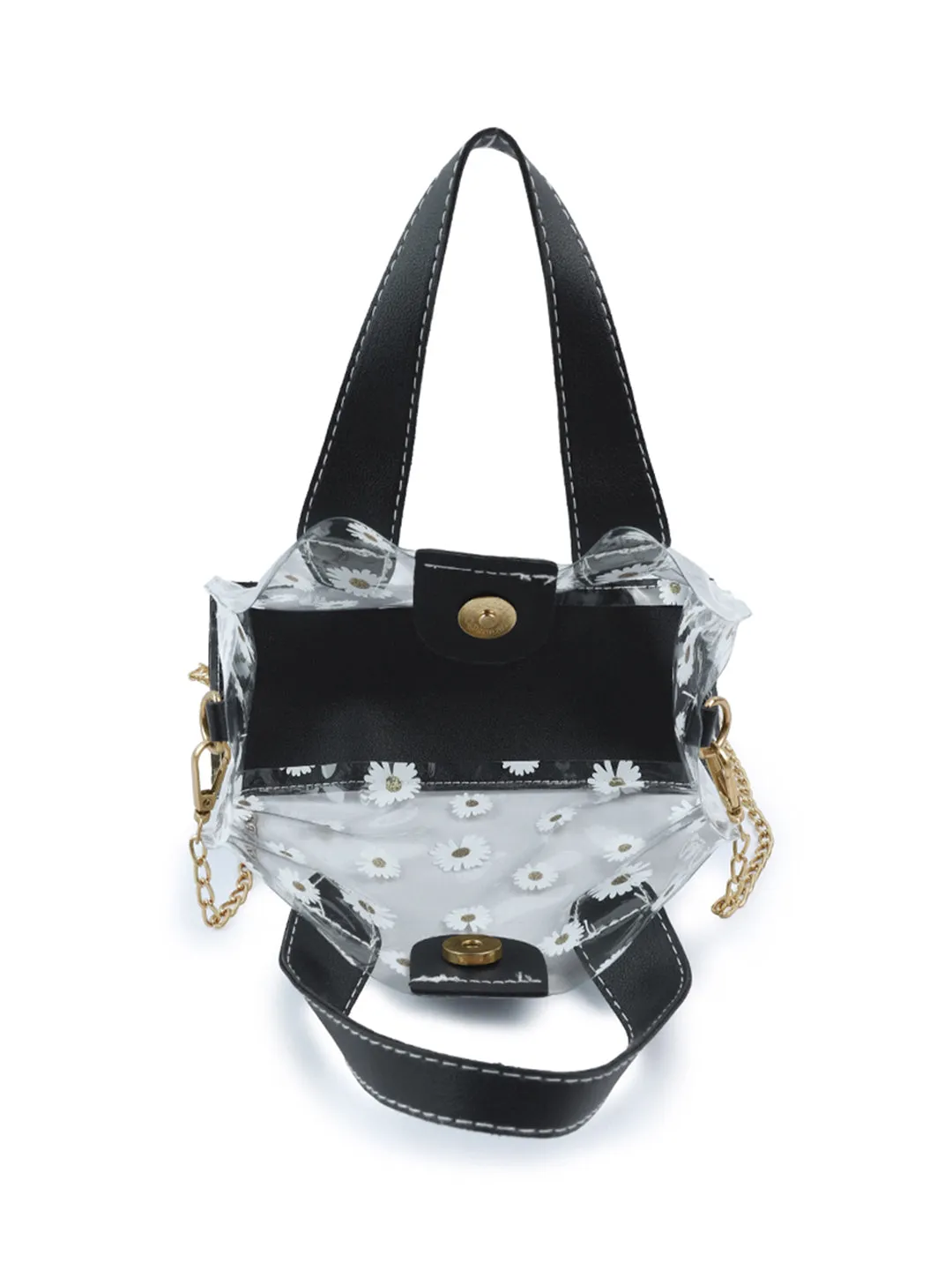 Daisy Floral Print Handbag