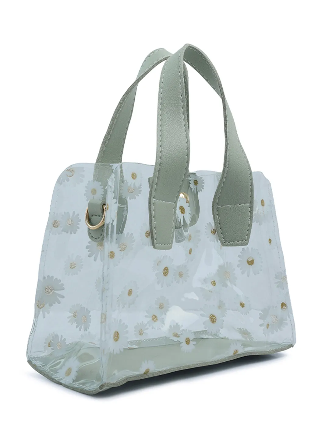 Daisy Floral Print Handbag