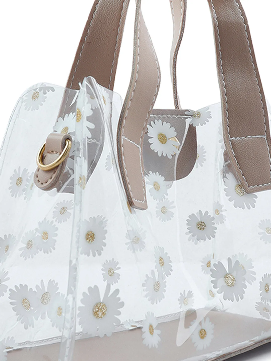 Daisy Floral Print Handbag