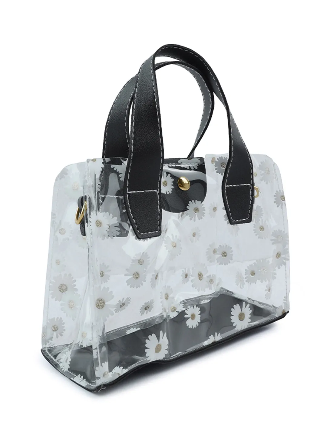 Daisy Floral Print Handbag