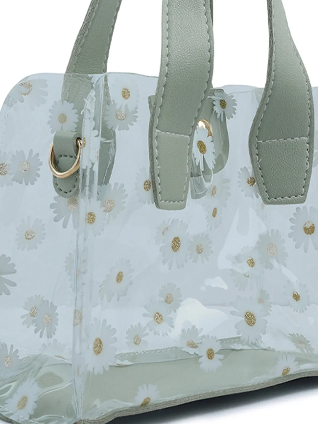 Daisy Floral Print Handbag