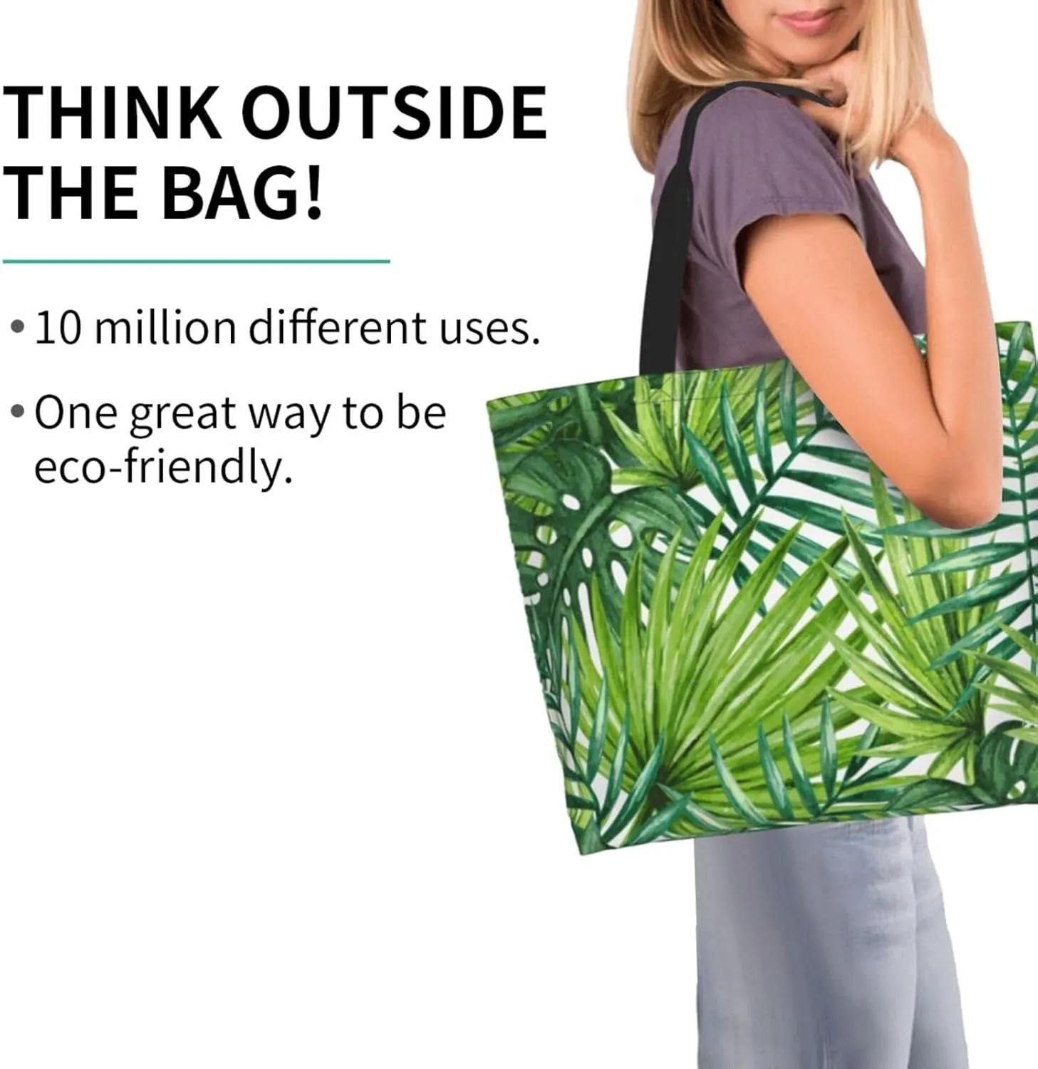 Dandelions Blow Into Birds Black Tote Bag Shopping Bag Portable Handbags Tote Shoulder Bucket Bags for Women 19.7x15.7