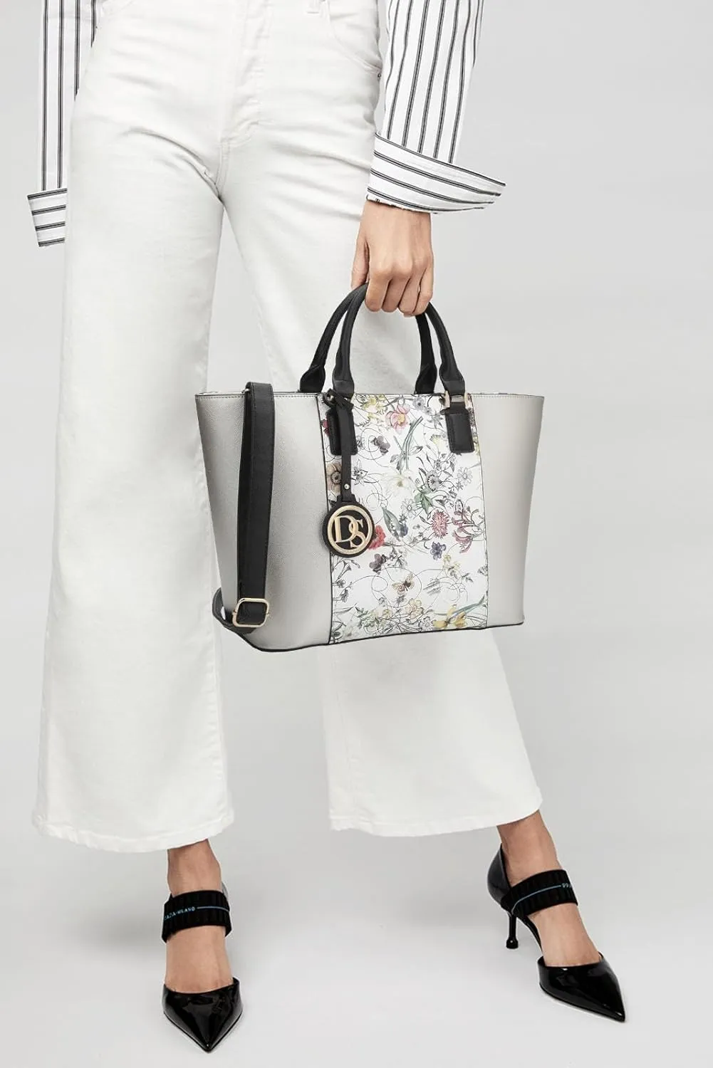 Dasein Satchel Purse Handbag for Women Large Shoulder Work Tote Bag With Matching Wallet