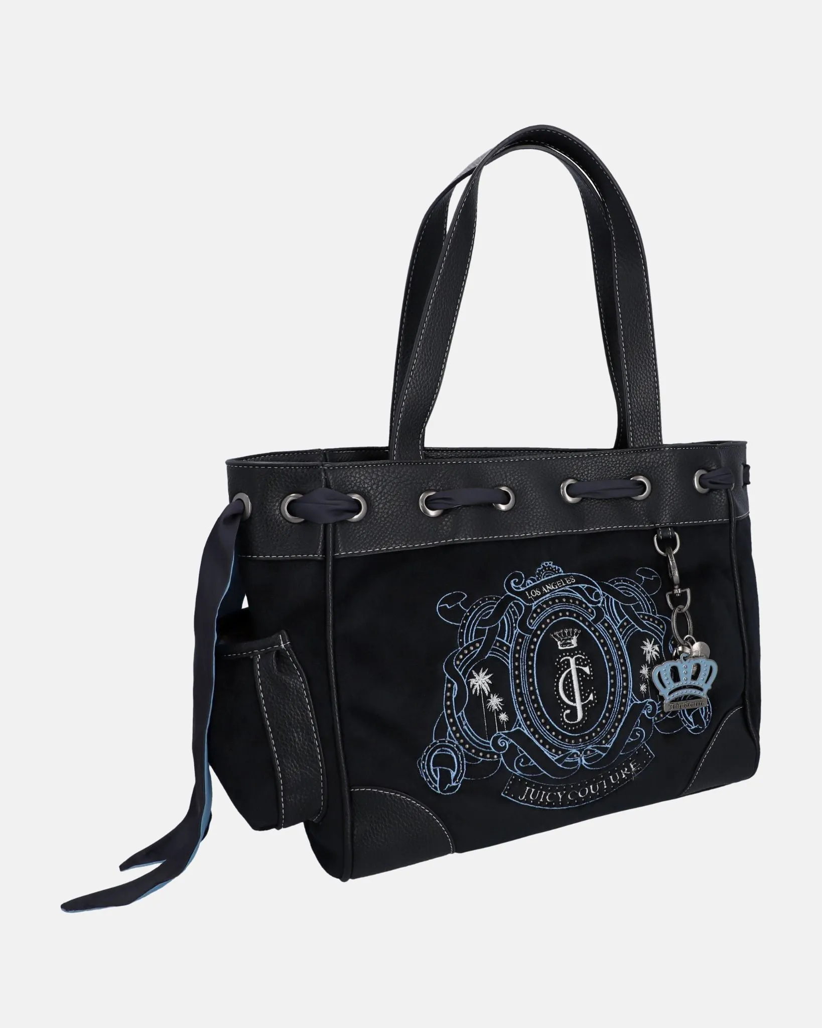 Daydreamer Palm Large Double Handle Bag Black
