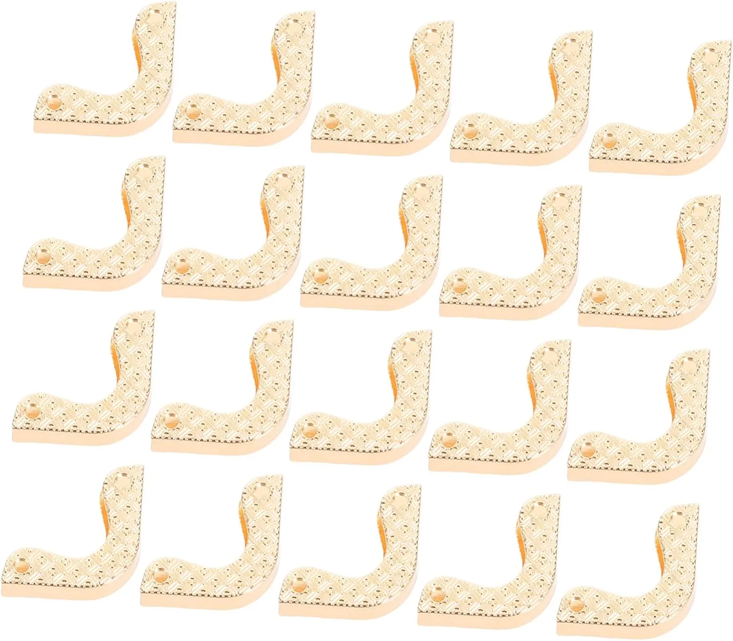 Decorate Corner Box Metal Fittings 20pcs Zinc Alloy Metal Corner Guards Handbag Edge Guards Sturdy Box Corner Protectors Easy Mounting Clips