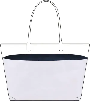 DGAZ Lightweight Purse Organizer Insert for Goyard Anjou/Artois/Saint Louis Bag,silk and DupontPaper handbag inner for Luxury Bags(Blue nuit,Anjou GM)
