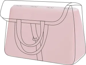DGAZ Purse Pillow Insert for Hermes Halzan bags, Memory Foam, Silky Pillow Shaper for Luxury Handbags(Pink,Halzan Mini20)