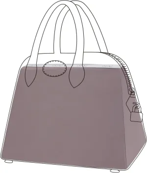 DGAZ Purse Pillow Shaper Insert for Bolide Bags, Silky Pillow Shaper for Luxury Handbags(Konjac Purple,1923 mini)
