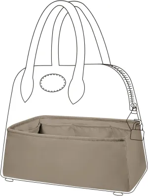 DGAZ Silk Purse Organizer Insert Fits Bolide 1923mini/25/27/31/35,Silky Smooth Bag Organizer，Luxury Handbag & Tote Shaper(Gris tourterelle,Bolide31)