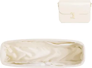 DGAZ Silk Purse Organizer Insert For Celine Triomphe Nano/Teen/Medium Bags,Silky Smooth Bag Organizer，Luxury Handbag & Tote Shaper(Craie,Triomphe Teen)