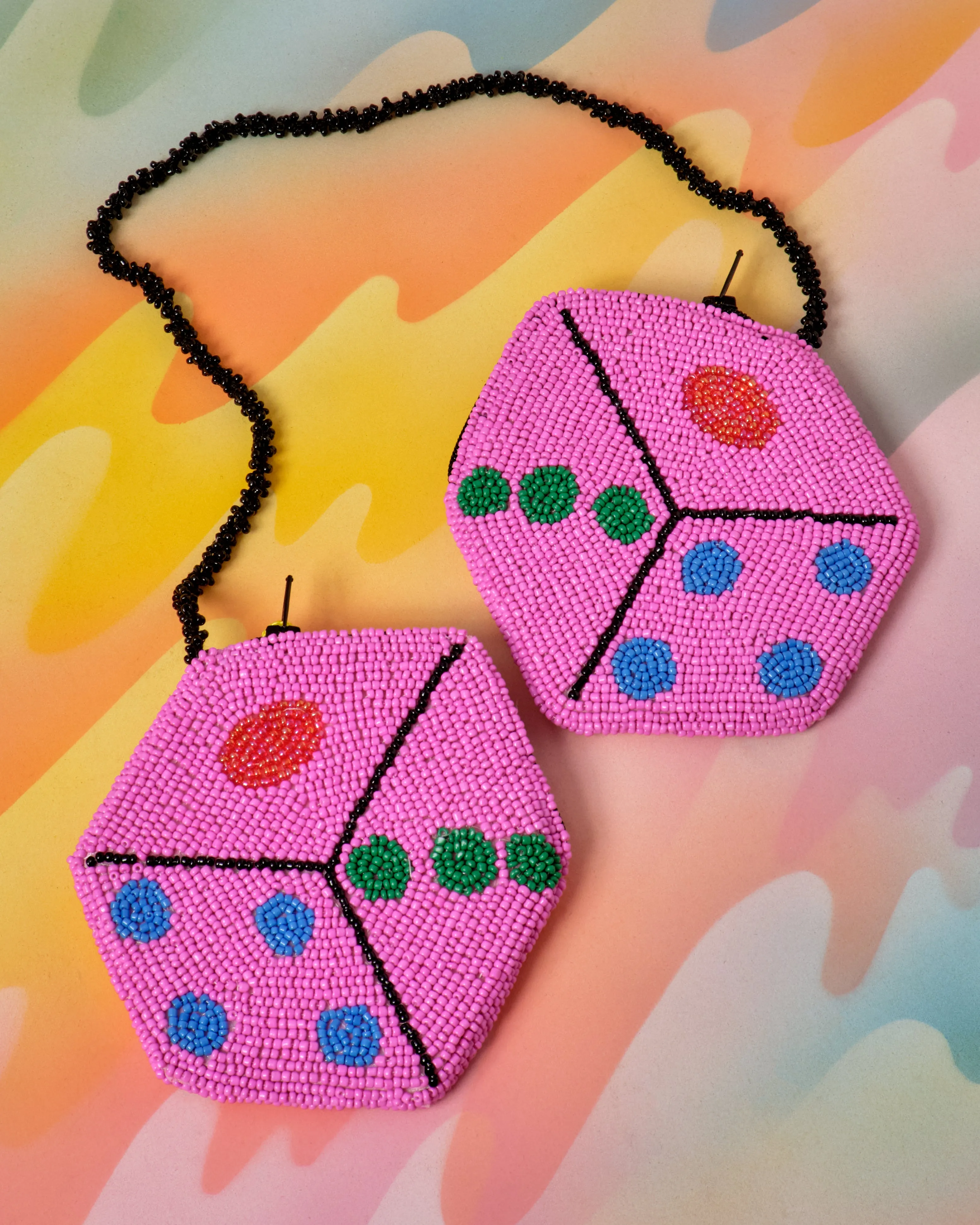 Dice Coin Purse - Pink